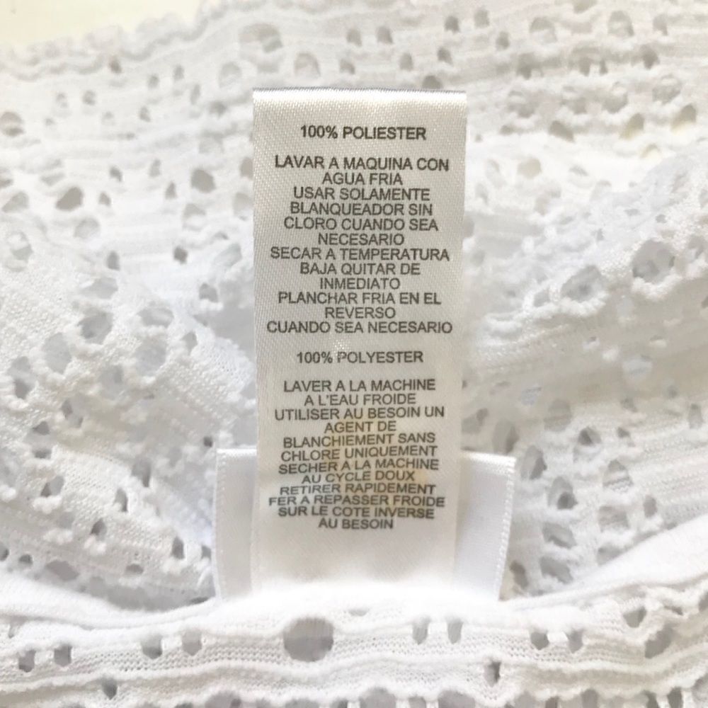 Whereabouts crisp white open weave beach coverup-S - Picture 6 of 6
